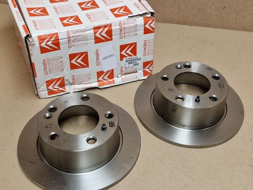 Citroen XM MK1 Mk2 Rear Brake Disc Pair 1989-2000 95661814 Genuine NEW OEM