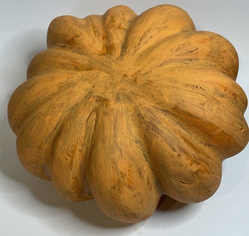 "Calabaza sintética pintada a medida naranja/marrón 6,75"" decoración de otoño" - Imagen 6 de 6