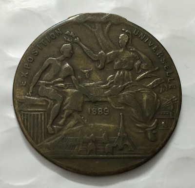 French 1889 Exposition Universelle Paris Bronze Medal / M76 | eBay