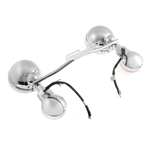 7" Inch LED Headlight & 4.5" Passing Lights Bar For Kawasaki Vulcan VN 500 750 - Picture 10 of 12