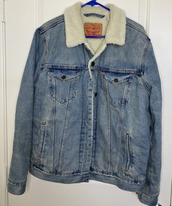 jaqueta jeans sherpa masculina