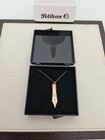 PELIKAN Bi-Color Goldfeder 14ct./585 als Anhänger an Halskette in original Box