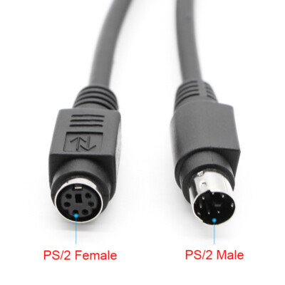 Cavo PS/2 InLine 2 Metri - Maschio A Femmina, Connettore Verde PC99, Per Mouse E Tastiera