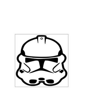 STAR WARS STORM TROOPER HELMET 5 X 6 CAR TRUCK WINDOW DECAL WHITE STICKERS | eBay