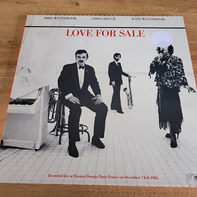MIKE WESTBROOK LOVE FOR SALE  HAT HUT POSTCARD N/M UNPLAYED 2 LPs