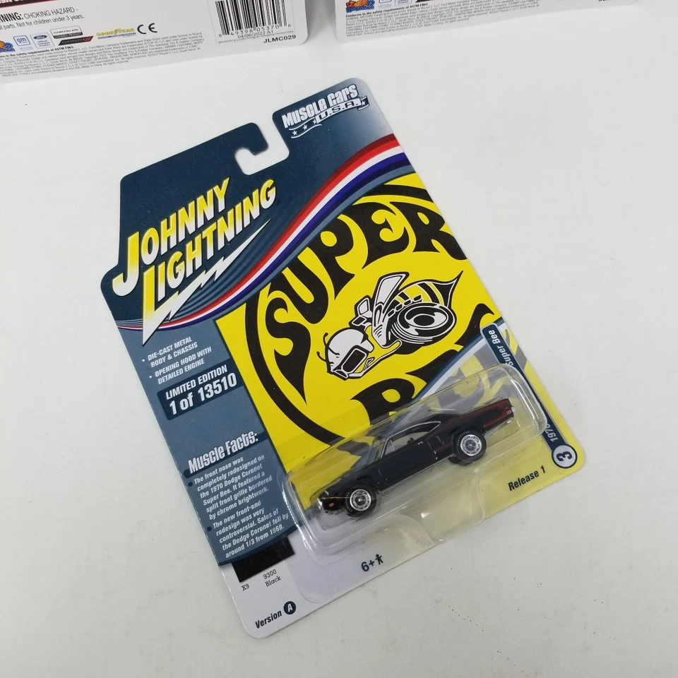Johnny Lightning Diecast Muscle Cars USA 2022 Release 1 Complete Set Lot of 6 - Image 3 of 4