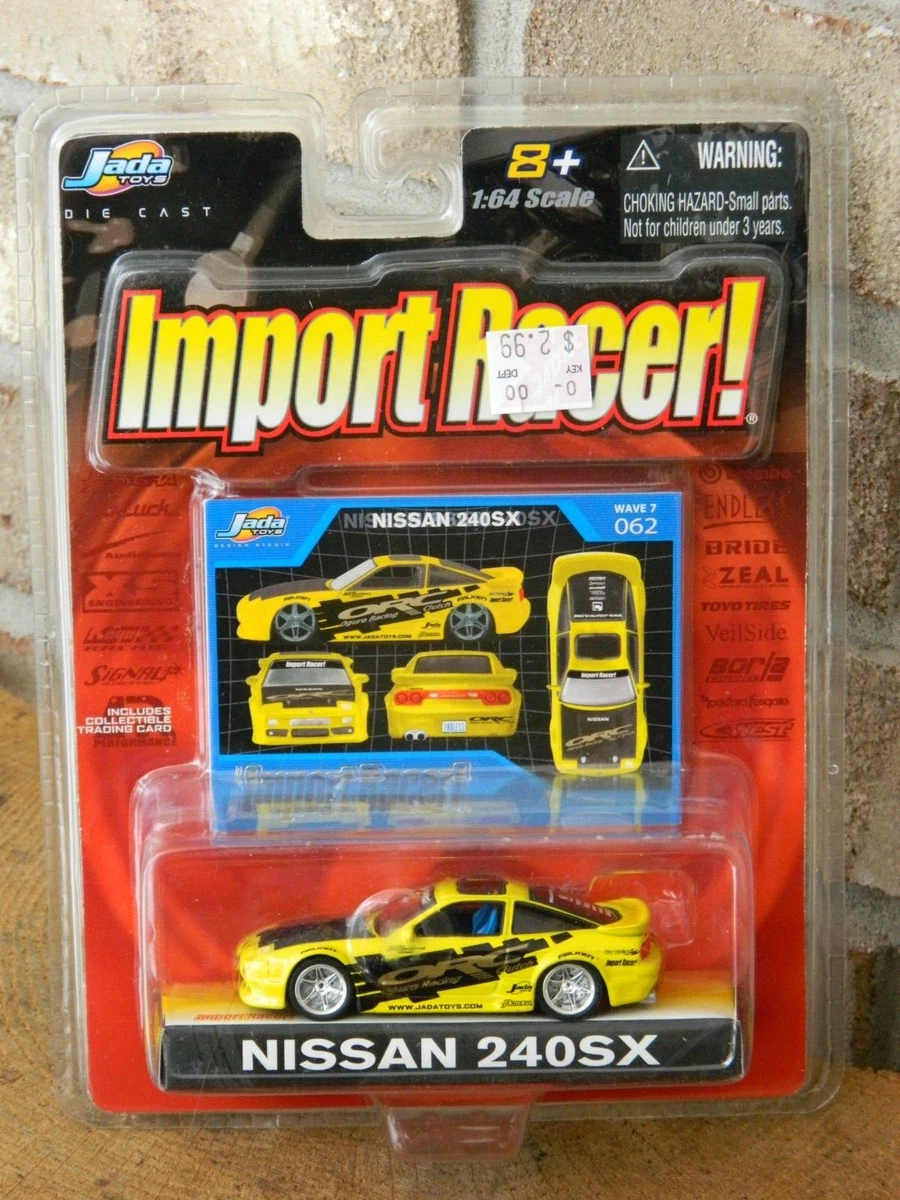 Lot of (3) Jada 1:64 Nissan 240SX / S-14, Option D & Import Racer!