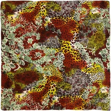 Wyoming Traders Wild Rag Charmeuse Jungle Fever Animal Skin Silk Scarf - 34.5"