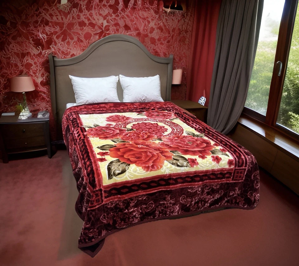 "Nueva manta reversible estilo visón de 2 lados súper suave tamaño queen 75X87"" 6,5 libras" Foto 3 de 4