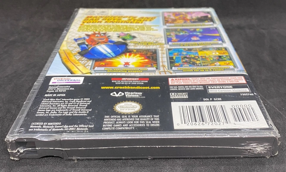 Crash Nitro Kart (2003, Nintendo Gamecube) New Sealed 3-Sided Seam NTSC USA - Image 4 of 4