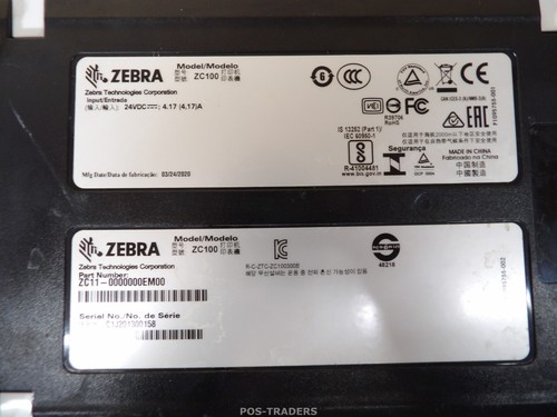 Zebra ZC100 Card Printer ZC11-0000000EM00 LAN - 4950 CARDS - ERROR / EXCL RIBBON - Afbeelding 8 van 9