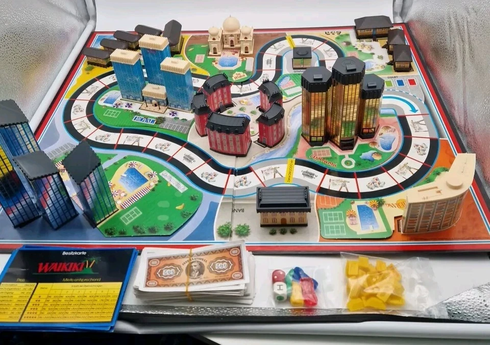 ⚡HOTEL MB Spiele Brettspiel Große schwarze Ausgabe 1986 vollständig + Laternen ⚡ - Bild 3 von 4