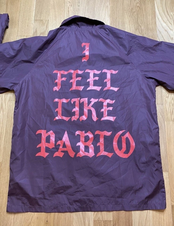 Kanye West Life Of Pablo Coaches Jacket Burgundy Augusta Size L - Image 3 of 4
