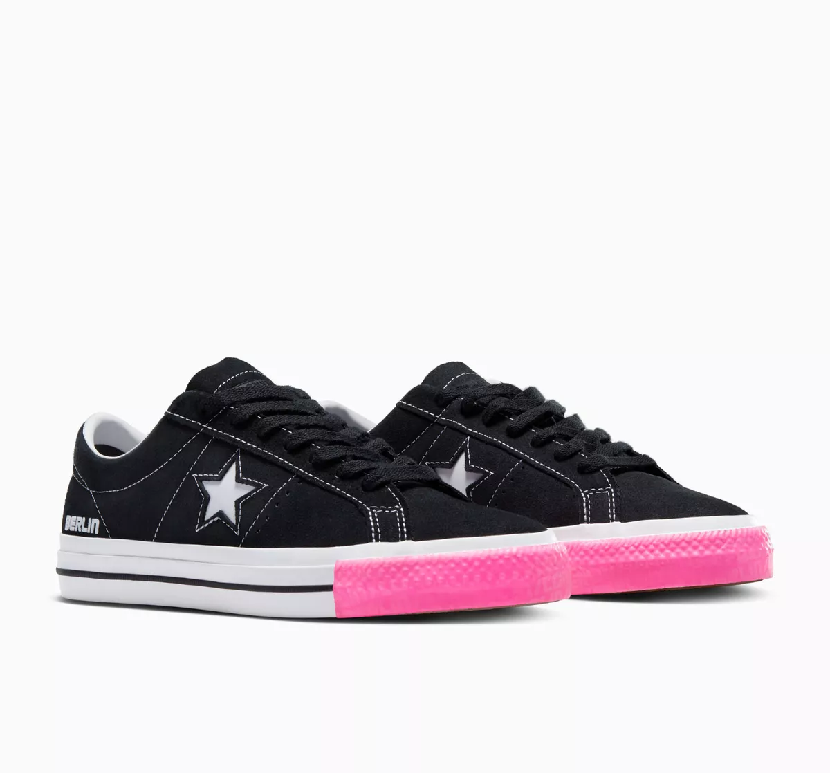Converse One Star Pro Berlin Limited Edition Shoes Black Berlin Pink