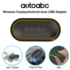 Bluetooth 360° Wireless Carplay/Adapter Android Auto Adapter USB Car Dongle Box
