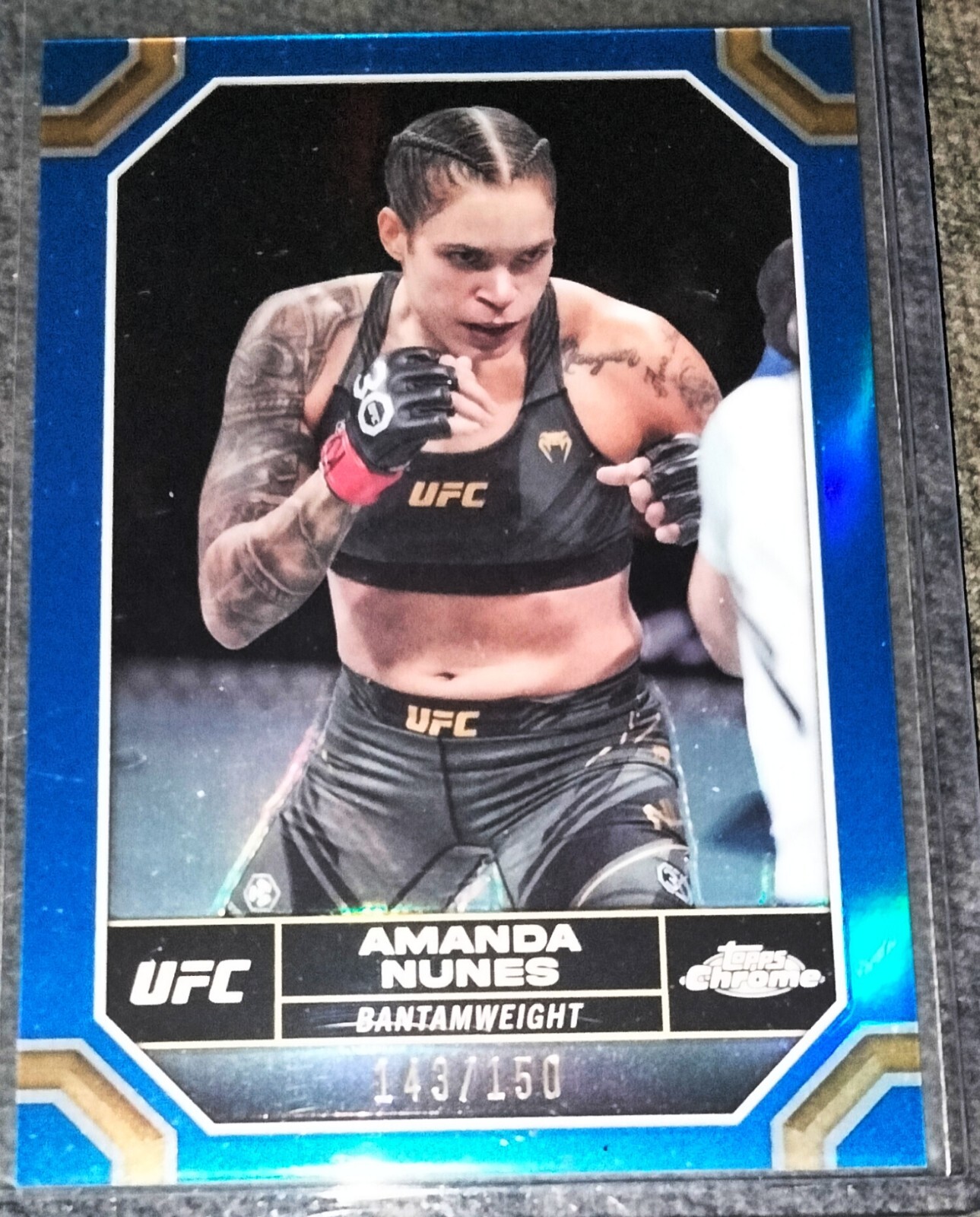 2024 Topps Chrome UFC UFC BLUE REFRACTOR AMANDA NUNES /150