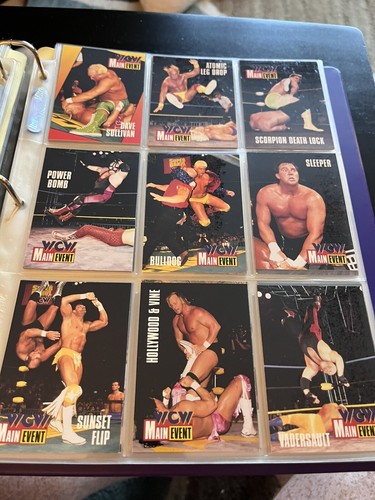 1995 WCW Main Event Cardz Complete Card Set promo coupon ex condition RARE CARDS - Picture 8 of 13