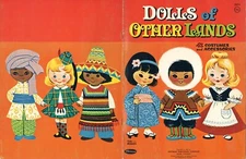 VINTAGE UNCUT 1963 DOLLS OTHER LAND PAPER DOLLS ORG SZ LASER REPRO NO1 SELLER