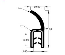 Brand New Humber Super Snipe/imperial/Hawk  Reinforced Rubber Car Boot Seal Trim