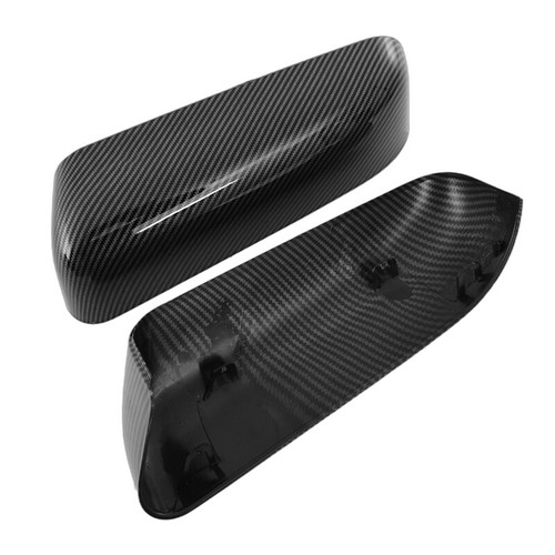 Carbon Black Top Half Wing Mirror Cover Cap Clip-on For Ford F-150 2009-2014 - Picture 9 of 12
