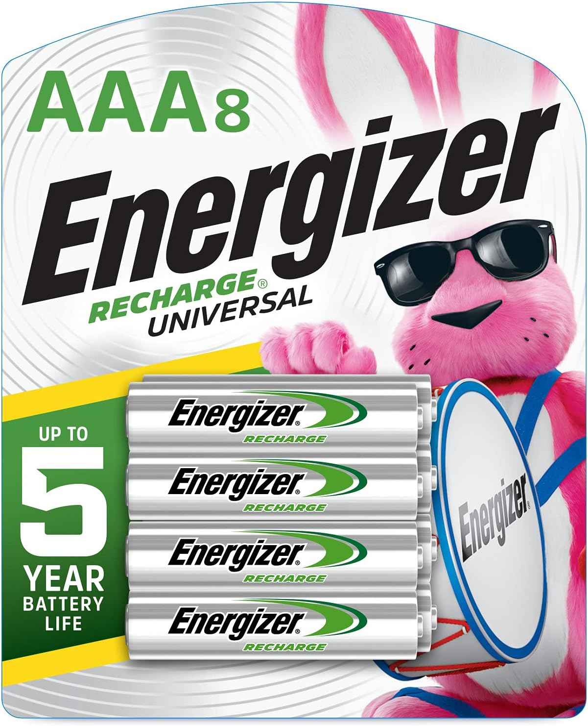 Rechargeable AAA Batteries, Recharge Universal Triple a Battery Pre-Charged, 8 C-image