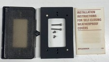 Weatherproof Rectangular Receptacle Cover Plate Bronze / Translucent Cover