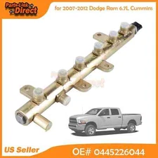 Fuel Rail Assembly w/ Sensor for 0445226044 Dodge RAM 2007-12 Cummins 6.7 Diesel