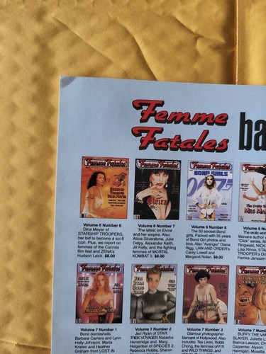 Femme Fatales 1992 CFQ Media, Many available, Pick yours. Excellent condition! - Picture 610 of 698