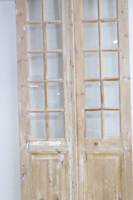 VINTAGE DOUBLE FRENCH GLASS DOOR L076