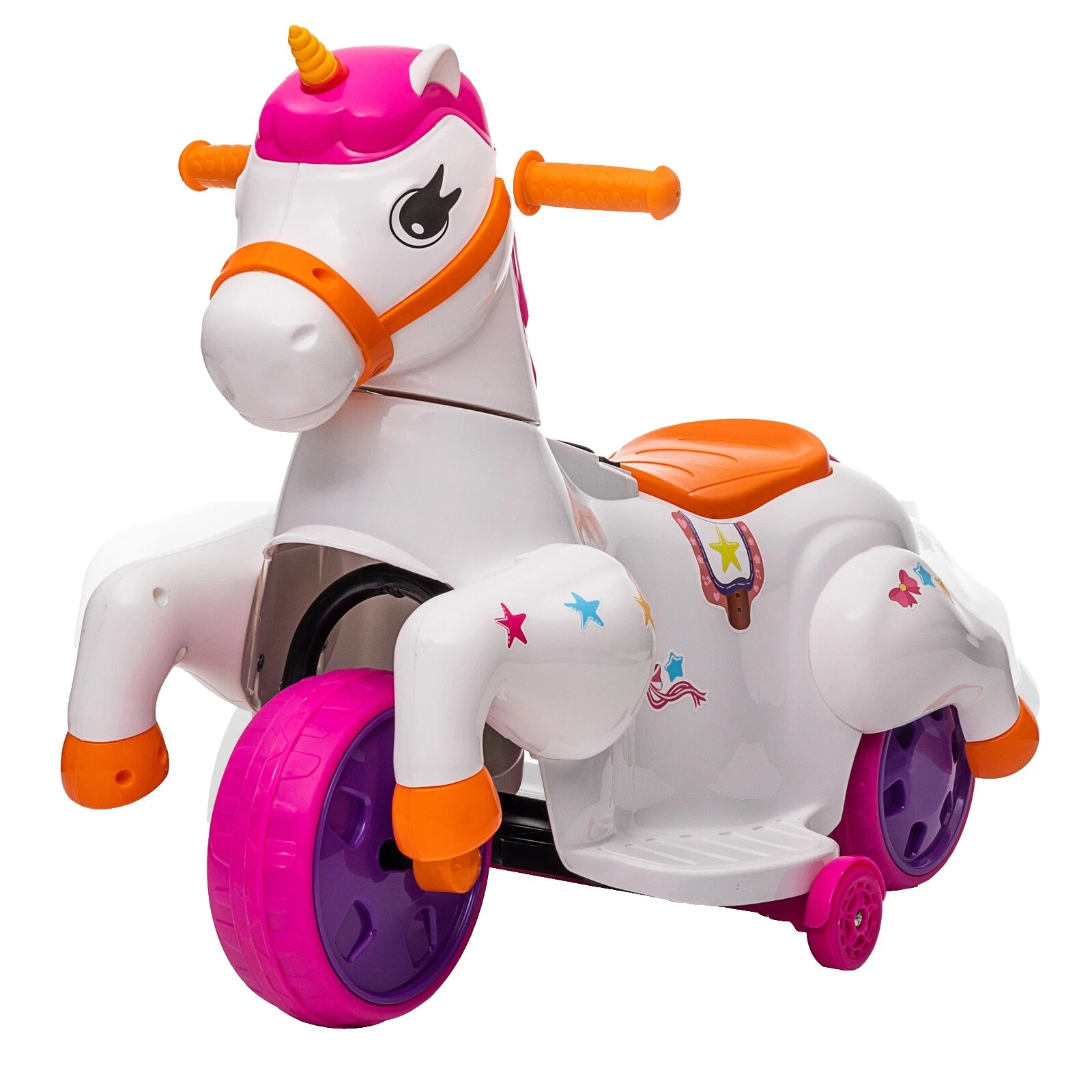 Ride-Caballos mecedora 4 Ruedas