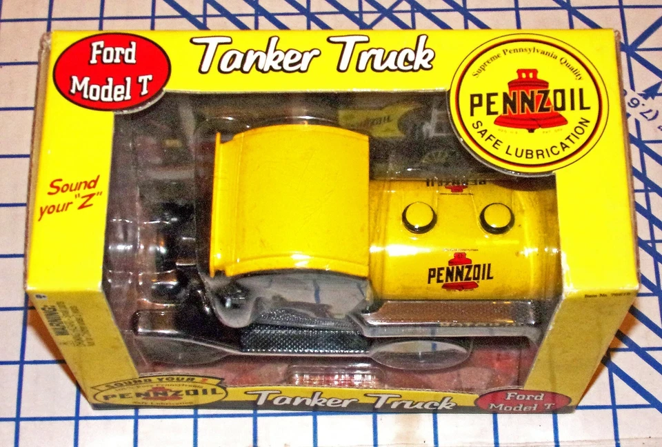 变速箱福特 Penzoil 1912 福特 T 型油轮 1: 24 压铸油卡车银行完好无损 — 第 4/4 张图片
