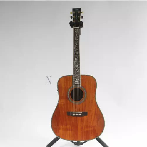 Handmade  Acoustic Electric Guitar Full Koa with Electronics Free Shipping