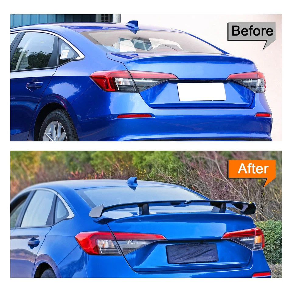 For Audi A3 A4 A5 A6 A7 A8 Rear Trunk Spoiler Wing PRO Style Rear Wing Lip Foto 2 de 4