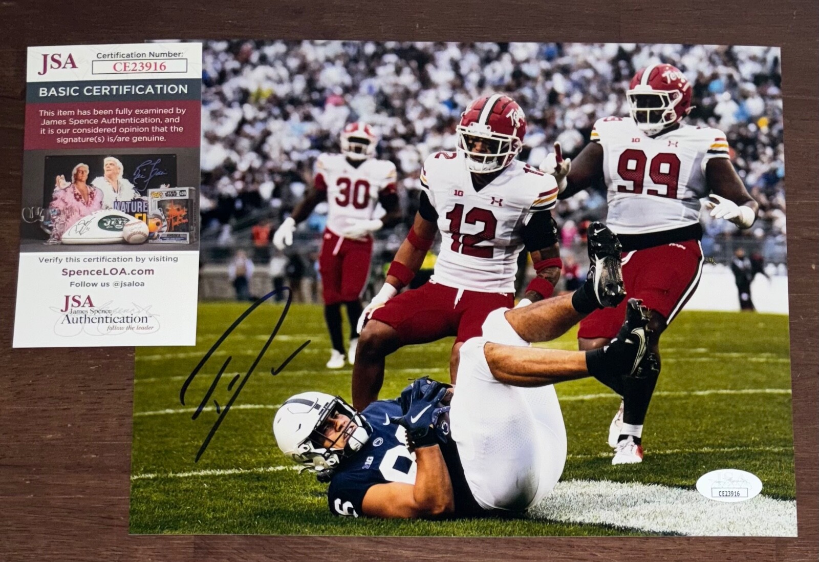 Dante Trader Jr Autographed Signed Maryland Terrapins 8x10 Photo JSA 