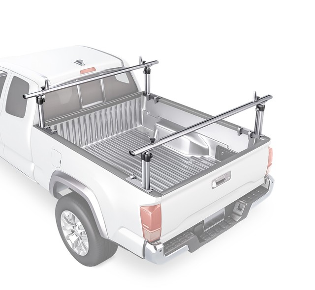 Aluminum MidSize Pickup Truck Bed Ladder Racks Height Adjustable