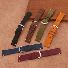 18 19 20 21 22 23 24mm Genuine Leather Watch Strap Watch Band Quick Release Pins