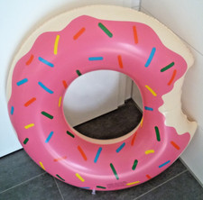 Ogromny różowy PIERŚCIEŃ PŁYWACKI "Pączek", gł. = 85cm / 34" płaski