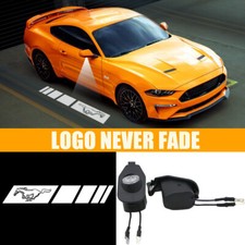 2x Wild Horse Side Mirror Puddle Shadow HD Lights Kit for Ford Mustang 2013-2022