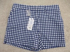 Southern Tide Inlet Gingham Performance Short Nautical Navy - Size 6