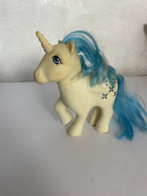 Vintage My Little Pony G1 Majesty Generation 1 White Unicorn Blue Hair 1983 BSJ