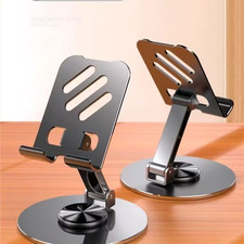 Foldable 360 Degree Rotation Phone Stand Desktop Dock Portable Metal Desk Holder