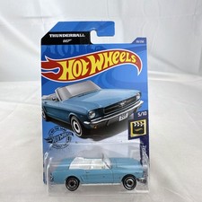 Hot Wheels 1:64 1965 Ford Mustang Convertible James Bond 007 Thunderball Diecast