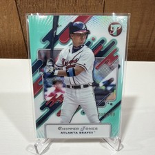 2025 Topps Pristine - Chipper Jones #47 Aqua Refractor /199