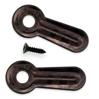 Picture Frame Backing Clips Black 1'' with Screws Large 100 Pack Turnbuttons