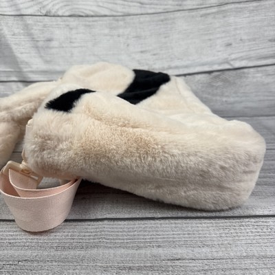 Nike Sportswear Faux Fur Tote Gym Purse Bag Adjustable Shoulder Strap thumbnail 5