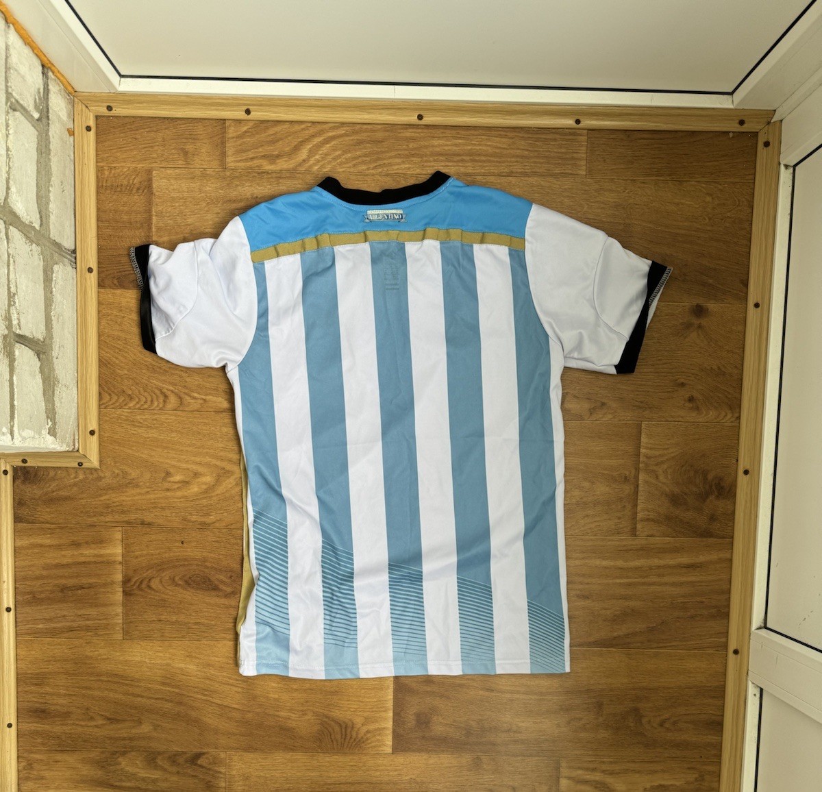 Argentina National Team Home SOCCER JERSEY 2014 / 2015 Size M  blue White thumbnail 3