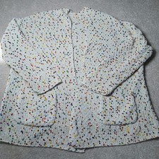 Moon & Madison Womens Cardigan Size L Open Knit Oversized Multicolor Popcorn