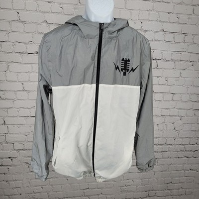 Austin City Limits Music Festival Silver Metallic Hooded Jacket Size Medium M