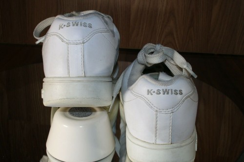 K-swiss Albury Classic VN Fashion Trainers womens 6 EU 37 White Platinum Leather - Picture 7 of 12