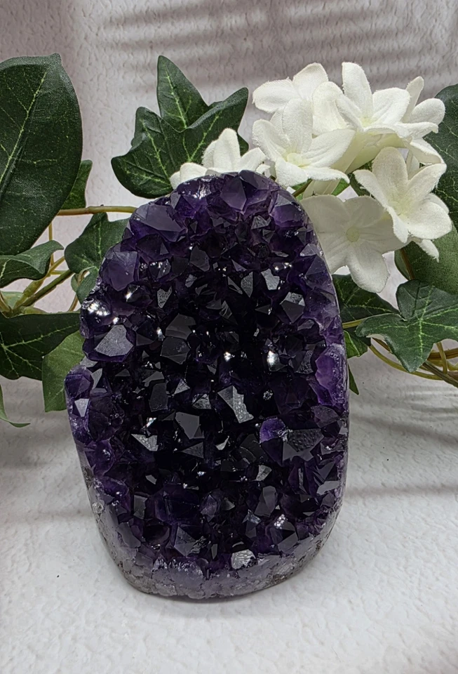 AAA Grade Natural Amethyst Geode Cluster, Polished Sides, Uruguay Deep Purple - Image 2 of 4